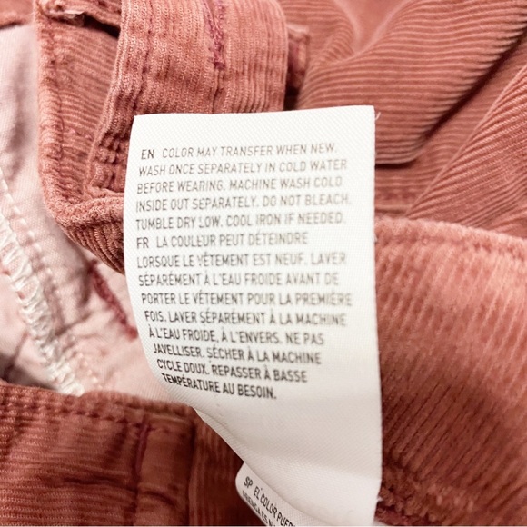 American Eagle Outfitters AEO High Waist Paper Bag Waist Soft Corduroy Pants 4 - Picture 11 of 11